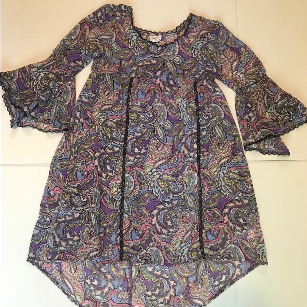 D-signed Disney girls purple chiffon dress